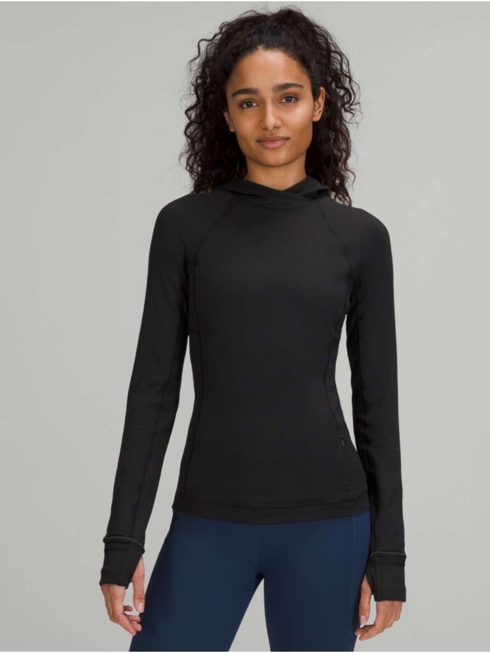 Lululemon Its Rulu Run Long Sleeve Hoodie Black 4